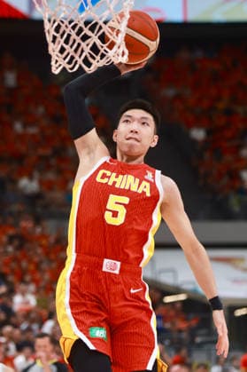 (260901) -- ZHUJI, Sept. 1, 2026 -- Liao Sanning of China dunks during the Second Round Group F match between China and Lebanon at the 2027 FIBA Basketball World Cup Asian Qualifiers in Zhuji, east China s Zhejiang Province, Aug. 31, 2026. (Photo by Xinhua) (SP)CHINA-ZHEJIANG-ZHUJI-BASKETBALL-FIBA WORLD CUP QUALIFIERS-CHINA VS LEBANON ZhouxShengrong 