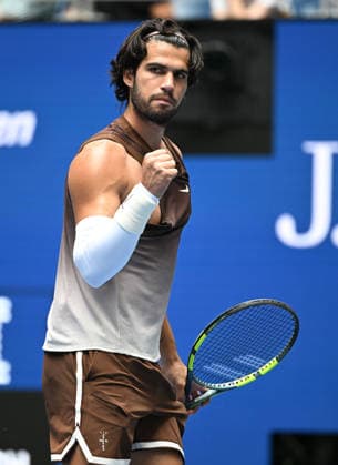 FLUSHING NY- AUGUST 31: Carlos Alcaraz Vs Roman Safiullin on Arthur Ashe Stadium during The US Open at the USTA Billie Jean King National Tennis Center on August 31, 2026 in Flushing Queens. Copyright: xmpi04x