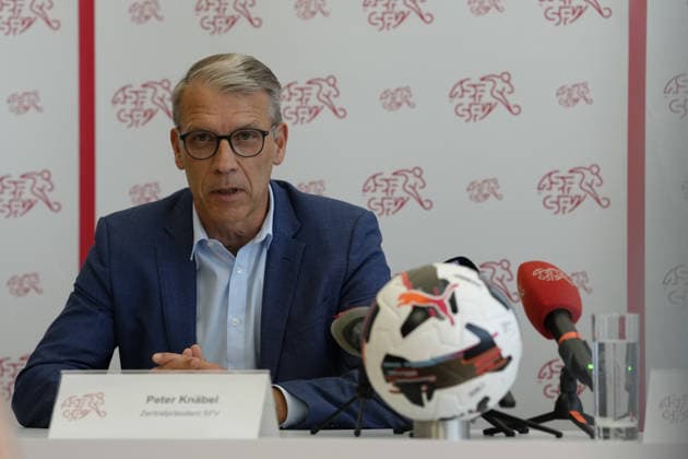 Football, press conference held by the Swiss Football Association (SFV) in Muri