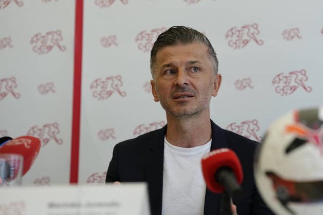Muri, Switzerland - September 01: Marinko Jurendic Chief Sports Officer SFA during the press conference, PK, Pressekonferenz new Chief Sports Officer SFA at Swiss Football Association on September 01, 2026 in Muri, Switzerland. Copyright: xKjetilxWaberx xSPPx Sportspressphoto_SPR221798
