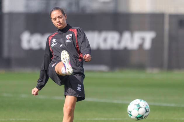 Ingolstadt, Germany, September 1, 2026; 3. Liga 2026–2027; FC Ingolstadt 04 Training; Pictured: Coach Sabrina Wittmann; FCI Training Facility, Audi Sportpark Bayern Copyright: xFotostandx xSchäferx