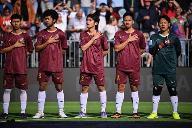 2026 Socca World Cup ** FOR EDITORIAL USE ONLY ** EDITORIAL USE ONLY ** Germany will face Indonesia at the Socca World Cup on September 1, 2026, in Essen. The Socca World Cup, the world championship in small-field soccer, will take place from August 28 to September 6 at Kennedyplatz in Essen, Germany. Essen, Germany. Copyright SocratesxTassos Copyright: SocratesxTassos doc87exh5goh5410srqf984 ,EDITORIAL USE ONLY Copyright: SocratesxTassos