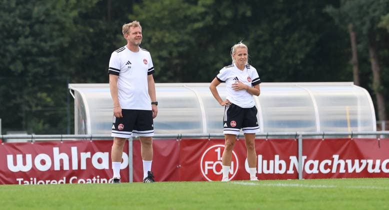 01.09.2026 - Fussball - 2. Fussball - Bundesliga - Saison 2026 2027 - 1. FC Nürnberg Nuernberg FCN ( Club ) - Training - Sportfoto Zink DoGe - xdoxgex - Julia Simic (Co-Trainerin 1.FC Nürnberg U23) Andreas Wolf (Trainer 1.FC Nürnberg U23) *** September 1, 2026 Soccer 2 Bundesliga 2026–2027 Season 1. FC Nürnberg Nuremberg FCN Club Training Sports Photo Zink DoGe xdoxgex Julia Simic Assistant Coach 1. FC Nürnberg U23 Andreas Wolf Head Coach 1. FC Nuremberg U23