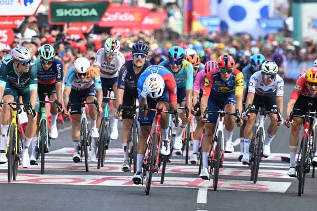 01-09-2026 Vuelta A Espana; Tappa 10 Alcaraz - Elche De La Sierra; 2026, Groupama - Fdj United; 2026, Lidl - Trek; Tronchon, Bastien; Nys, Thibau; Elche De La Sierra; 