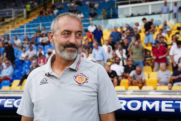 Cremonese™s head coach Marco Giampaolo looks on during the Round of 16 of Frecciarossa Italian Cup 2026 2027 match between Parma and Cremonese at Ennio Tardini Stadium - Soccer - Parma, Italy - Tuesday September 1, 2026  Copyright: xMassimoxPaolone LaPressex