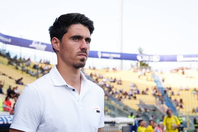 Parma s head coach Carlos Cuesta looks on during the Round of 16 of Frecciarossa Italian Cup 2026 2027 match between Parma and Cremonese at Ennio Tardini Stadium - Soccer - Parma, Italy - Tuesday September 1, 2026  Copyright: xMassimoxPaolone LaPressex