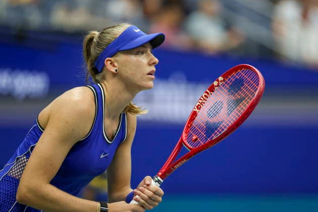 US Open tennis tournament - Day 3 Alina Korneeva of Russia in action against Madison Keys of the US during the Women™s Singles round one of the US Open Tennis Championships at the USTA Billie Jean King National Tennis Center in Flushing Meadows, New York, USA, 01 September 2026. The 2026 US Open tournament runs from 23 August through 13 September. FLUSHING MEADOWS NEW YORK United States  Copyright: xSARAHxYENESELx
