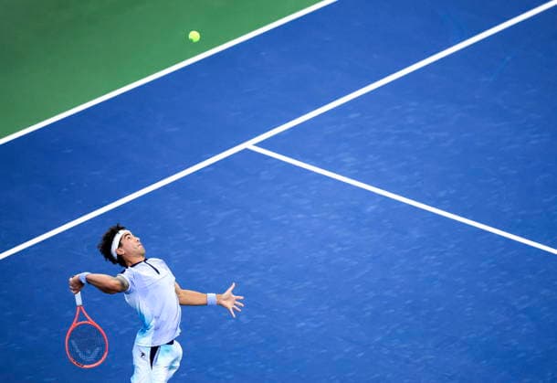 US Open tennis tournament - Day 3 Francisco Comesana of Argentina in action against Flavio Cobolli of Italy during the men s singles first round of the US Open Tennis Championships at the USTA Billie Jean King National Tennis Center in Flushing Meadows, New York, USA, 01 September 2026. The 2026 US Open tournament runs from 23 August through 13 September. FLUSHING MEADOWS NEW YORK United States  Copyright: xCRISTOBALxHERRERA-ULASHKEVICHx