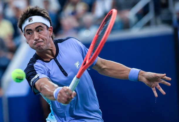 US Open tennis tournament - Day 3 Francisco Comesana of Argentina in action against Flavio Cobolli of Italy during the men s singles first round of the US Open Tennis Championships at the USTA Billie Jean King National Tennis Center in Flushing Meadows, New York, USA, 01 September 2026. The 2026 US Open tournament runs from 23 August through 13 September. FLUSHING MEADOWS NEW YORK United States  Copyright: xCRISTOBALxHERRERA-ULASHKEVICHx
