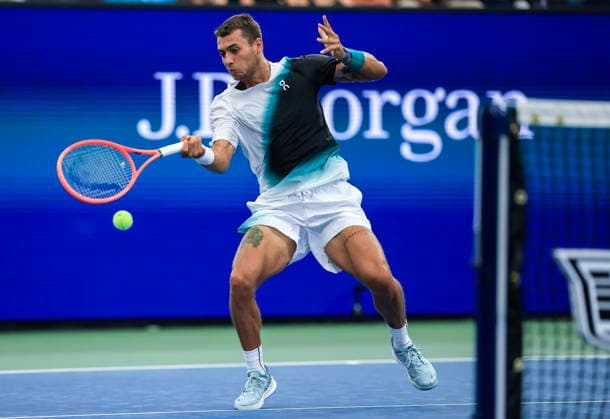 US Open tennis tournament - Day 3 Flavio Cobolli of Italy in action against Francisco Comesana of Argentina during the men s singles first round of the US Open Tennis Championships at the USTA Billie Jean King National Tennis Center in Flushing Meadows, New York, USA, 01 September 2026. The 2026 US Open tournament runs from 23 August through 13 September. FLUSHING MEADOWS NEW YORK United States  Copyright: xCRISTOBALxHERRERA-ULASHKEVICHx