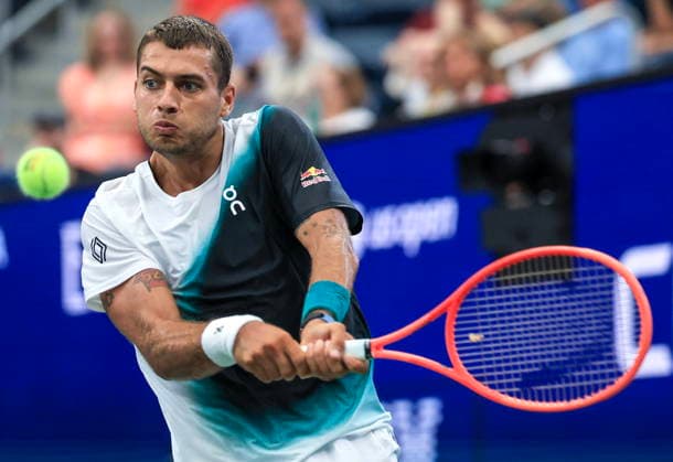 US Open tennis tournament - Day 3 Flavio Cobolli of Italy in action against Francisco Comesana of Argentina during the Men s Singles first round match of the US Open Tennis Championships, in Flushing Meadows, New York, USA, 01 September 2026. FLUSHING MEADOWS NEW YORK United States  Copyright: xCRISTOBALxHERRERA-ULASHKEVICHx