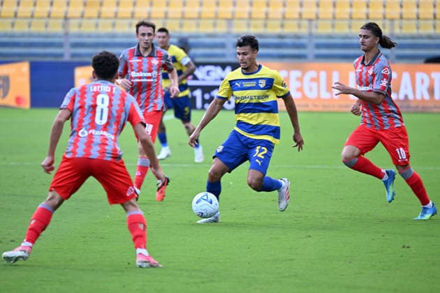 Parma Calcio v Cremonese - Coppa Italia Christian Ordonez of Parma Calcio 1913 is in action during the soccer match between Parma Calcio 1913 and US Cremonese, leg of 16 of Frecciarossa Italian Cup 2026 2027 at Ennio Tardini Stadium in Parma, Italy, on September 1, 2026. Parma Italy Italy  Copyright: xRobertoxTommasinix originalFilename:tommasini-parmacal260901_np4vf.jpg
