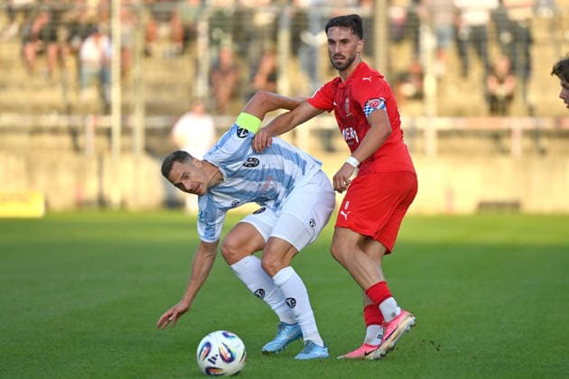 Dennis DRESSEL 1860 Munich, Albano GASHI Buchbach Bavarian State Soccer Cup, Toto Cup: TSV 1860 Munich vs. TSV Buchbach on September 1, 2026, at GRUENWALDER STADIUM