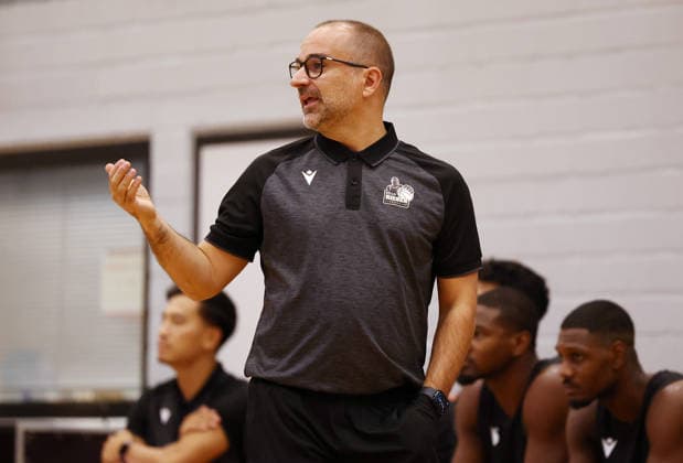September 1, 2026, Germany, Ludwigsburg, Basketball: MHP Riesen Ludwigsburg vs. Frankfurt Slyliners, Coach Carlos Duran Ortega (LB)