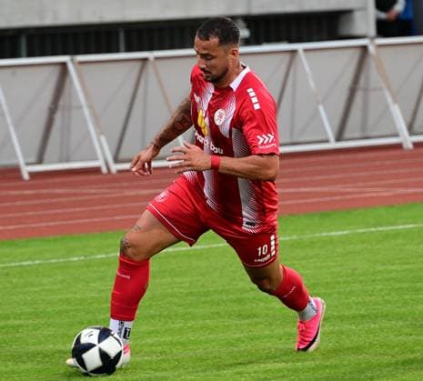 September 1, 2026 xkhx Kassel, Auestadion, Regionalliga Southwest, 2026–2027 Season, KSV Hessen Kassel vs. SV Eintracht Trier, Sercan Sararer 10, Hessen Kassel, cutout