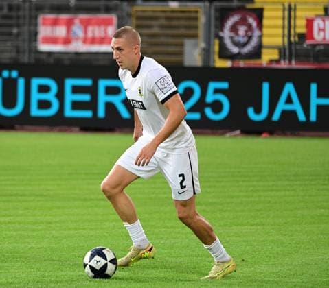 September 1, 2026 xkhx Kassel, Auestadion, Regionalliga Südwest, 2026–2027 Season, KSV Hessen Kassel vs. SV Eintracht Trier, Jannis Held (SV Eintracht Trier), cutout