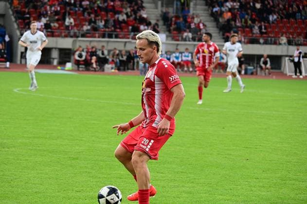 September 1, 2026 xkhx Kassel, Auestadion, Regionalliga Südwest, 2026–2027 Season, KSV Hessen Kassel vs. SV Eintracht Trier, Mirnes Pepic, 20, Hessen Kassel, Free Kick