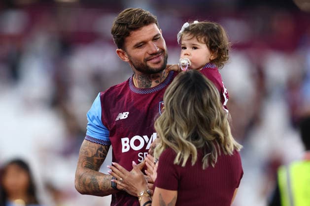 London, England, 1st September 2026. West Ham United new signing Morato is announced to the fans before the West Ham United vs Wolverhampton Wanderers Sky Bet Championship match at the London Stadium, London. Picture credit should read: Paul Terry Sportimage EDITORIAL USE ONLY. No use with unauthorised audio, video, data, fixture lists, club league logos or live services. Online in-match use limited to 120 images, no video emulation. No use in betting, games or single club league player publications. SPI_009_PT_West_Ham_Wolves SPI-4952-0009
