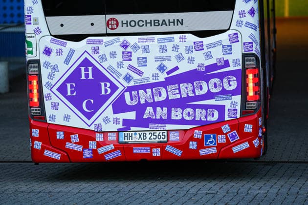 Teambus HEBC Hamburg GER, HEBC Hamburg vs. Borussia Dortmund, Fußball, DFB-Pokal, 1. Runde, Saison 2026 2027, 01.09.2026 GER, HEBC Hamburg vs. Borussia Dortmund, Fußball, DFB-Pokal, 1. Runde, Saison 2026 2027, 01.09.2026 Hamburg *** HEBC Hamburg Team Bus, Germany, HEBC Hamburg vs. Borussia Dortmund, Soccer, DFB Cup, 1st Round, 2026–2027 Season, September 1, 2026 GER, HEBC Hamburg vs. Borussia Dortmund, Soccer, DFB Cup, 1st Round, 2026–2027 Season, September 1, 2026 Hamburg Copyright: xEibner-Pressefoto MarcelxvonxFehrnx EP_MFN