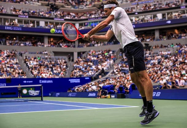 US Open tennis tournament - Day 3 Taylor Fritz of USA in action against Darwin Blanch of USA during Men s Singles first round match of the US Open Tennis Championships, in Flushing Meadows, New York, USA, 01 September 2026. FLUSHING MEADOWS NEW YORK United States  Copyright: xCRISTOBALxHERRERA-ULASHKEVICHx