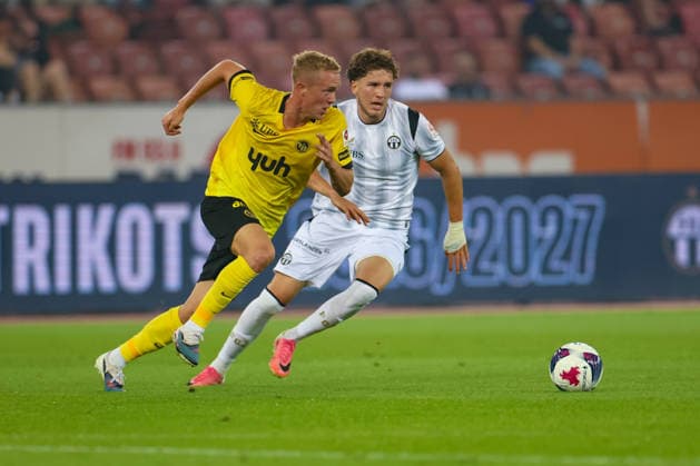 September 1, 2026, Soccer, 2026–27 Brack Super League, Matchday 6, FC Zurich vs. BSC Young Boys, Letzigrund Stadium, Zurich, Switzerland; Dominik Pech (No. 13), BSC Young Boys; Photo by Urs Ottiger