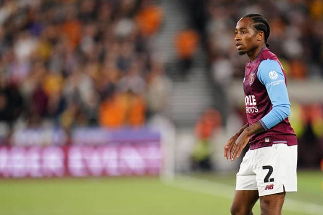 Sky Bet Championship: West Ham United v Wolverhampton Wanderers Kyle Walker-Peters of West Ham United during the Sky Bet Championship match West Ham United vs Wolverhampton Wanderers at London Stadium, London, United Kingdom on 01 September 2026 (Photo by Harvey Murphy News Images) Copyright: xHarveyxMurphy NewsxImagesx