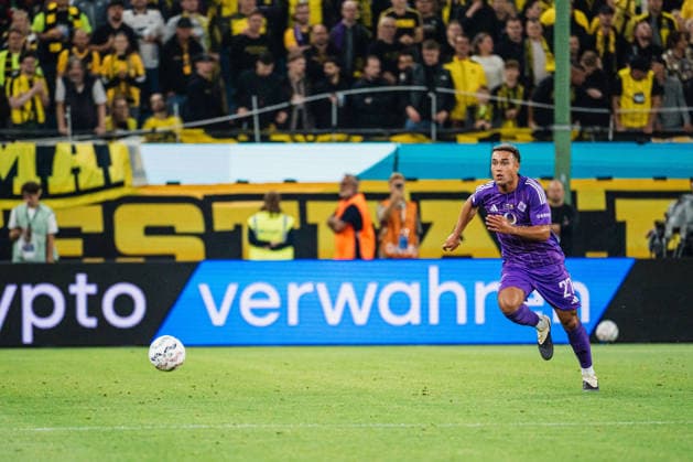 DFB-Pokal: HEBC - Borussia Dortmund, 01.09.2026 Lionel Aloilela C. von Zitzewitz (HEBC Hamburg, 27) am Ball; Fußball, DFB-Pokal, 1. Runde: HEBC vs. Borussia Dortmund am 01.09.2026 im Volksparkstadion, Hamburg DFB REGULATIONS PROHIBIT ANY USE OF PHOTOGRAPHS AS IMAGE SEQUENCES AND OR QUASI-VIDEO. *** DFB Cup: HEBC vs. Borussia Dortmund, September 1, 2026; Lionel Aloilela C von Zitzewitz, HEBC Hamburg, No. 27 with the ball; soccer, DFB Cup, First Round: HEBC vs. Borussia Dortmund on September 1, 2026, at the Volksparkstadion, Hamburg. DFB regulations prohibit any use of photographs as image sequences and or quasi-video. Copyright: xBEAUTIFULxSPORTS Tonhäuserx
