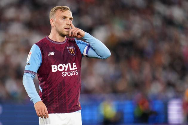 Sky Bet Championship: West Ham United v Wolverhampton Wanderers Jarrod Bowen of West Ham United during the Sky Bet Championship match West Ham United vs Wolverhampton Wanderers at London Stadium, London, United Kingdom on 01 September 2026 (Photo by Harvey Murphy News Images) Copyright: xHarveyxMurphy NewsxImagesx