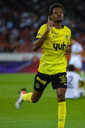 September 1, 2026, Soccer, Brack Super League 2026–27, Matchday 6, FC Zurich vs. BSC Young Boys, Letzigrund Stadium, Zurich, Switzerland Alan Virginius 7, BSC Young Boys, scored the 1–4 goal for YB Photo by Urs Ottiger