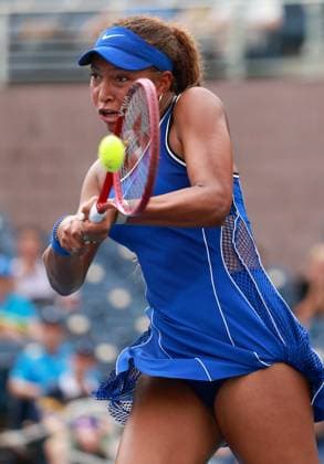 Thea Frodin of USA in action 2026 US Open, Day Three, USTA Billie Jean King National Tennis Center, New York, USA - 01 Sep 2026New York USTA Billie Jean King National T New York (NY) United States of America EDITORIAL USE ONLY No use with unauthorised audio, video, data, fixture lists, club league logos or live services. Online in-match use limited to 120 images, no video emulation. No use in betting, games or single club league player publications.  Copyright: xEllaxLing Shutterstockx 17124552v