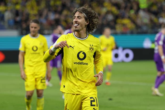 2026.09.01 xfsx DFB-Pokal Erste Runde, Saison 2026 2027 HEBC Hamburg - Borussia Dortmund v.l. Fabio Silva (Borussia Dortmund, 21) feiert sein Tor zum 5:0 fuer Borussia Dortmund (DFL DFB regulations prohibit any use of photographs as image sequences and or quasi-video. *** September 1, 2026 xfsx DFB Cup First Round, 2026–2027 Season HEBC Hamburg vs. Borussia Dortmund: Fabio Silva (Borussia Dortmund, 21) celebrates his goal to make it 5–0 for Borussia Dortmund. DFL and DFB regulations prohibit any use of photographs as image sequences and or quasi-video. Copyright: HMBxMedia FernandoxSoares