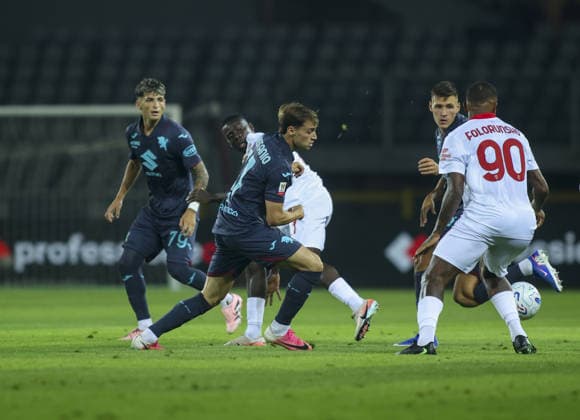 IPA88009298 - Gaetano Oristanio of Torino FC during the 2026–27 Coppa Italia soccer match between Torino FC and AC Monza on September 1, 2026, at the Stadio Olimpico Grande Torino in Turin, Italy. Photo by Nderim KACELI  Copyright: xNderimxKaceli IPAxSportx xx 88009298