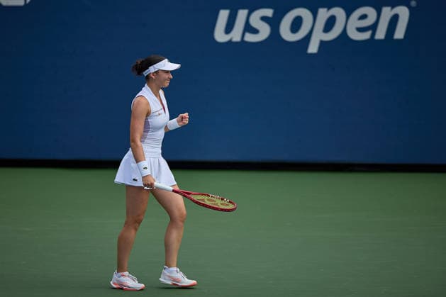 September 1, 2026, New York, New York, United States of America: Eva Lys of Germany reacts with clenched fist during the 2026 US Open - Tennis Championships Tennis 2026: US Open - Tennis Championships: 1st RD: LYS 6:3 6:3 KNUTSON  - ZUMAs343 20260901_zsp_s343_053 Copyright: xMathiasxSchulzx