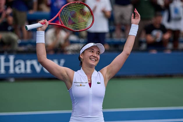 September 1, 2026, New York, New York, United States of America: Eva Lys of Germany celebrates the win of the match during the 2026 US Open - Tennis Championships Tennis 2026: US Open - Tennis Championships: 1st RD: LYS 6:3 6:3 KNUTSON  - ZUMAs343 20260901_zsp_s343_054 Copyright: xMathiasxSchulzx