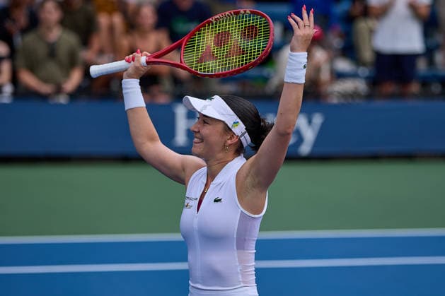September 1, 2026, New York, New York, United States of America: Eva Lys of Germany celebrates the win of the match during the 2026 US Open - Tennis Championships Tennis 2026: US Open - Tennis Championships: 1st RD: LYS 6:3 6:3 KNUTSON  - ZUMAs343 20260901_zsp_s343_057 Copyright: xMathiasxSchulzx