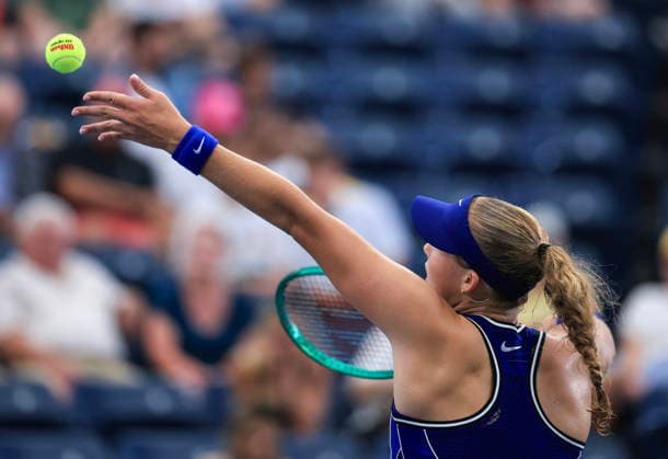 US Open tennis tournament - Day 3 Mirra Andreeva of Russia in action against Janice Tien of Indonesia during the Women s Singles first round match of the US Open Tennis Championships, in Flushing Meadows, New York, USA, 01 September 2026. FLUSHING MEADOWS NEW YORK United States  Copyright: xCRISTOBALxHERRERA-ULASHKEVICHx