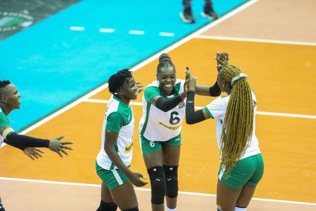 NAIROBI, KENYA - September 1: Misoki Emmaculate Nekesa, Barasa Belinda Nanjala, Kenya during the 2026 CAVB Women s African Nations Volleyball Championship between Algeria and Kenya on September 1, 2026 in Nairobi, Kenya. Photo by Chris Omollo Copyright: xx