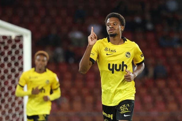 FC Zurich Young Boys Goal Celebration Alan Virginius YB September 1, 2026 Zurich, SWITZERLAND, Letzigrund Stadium, Zurich, Soccer, 2026–2027 Season, Men’s Soccer Super League, FC Zurich vs. BSC Young Boys Bern, Goal Celebration, Alan Virginius, YB