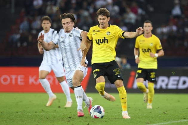FC Zurich vs. Young Boys, Doron Lichtenstein vs. Christian Fassnacht, September 1, 2026, Zurich, SWITZERLAND, Letzigrund Stadium, Zurich; Soccer; 2026–2027 Season; Men’s Soccer Super League; FC Zurich vs. BSC Young Boys Bern; Doron Lichtenstein (FCZ) vs. Christian Fassnacht (YB)