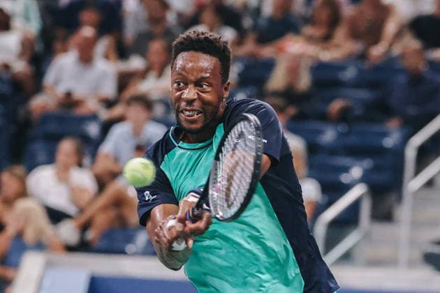 US Open tennis tournament - Day 3 Gael Monfils of France in action against Adolfo Daniel Vallejo of Panama during their Men™s Singles first round match at the US Open Tennis Championships at the USTA Billie Jean King National Tennis Center in Flushing Meadows, New York, USA, 01 September 2026. FLUSHING MEADOWS NEW YORK United States  Copyright: xOlgaxFedorovax