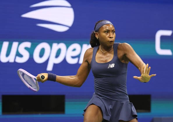 September 1, 2026, New York City, New York, USA: COCO GAUFF of USA during the match against Z. Sonmez of Turkey in the first round of Grand Slam tournament US Open. New York, USA. Gauff won 6:3, 6:4 New York City USA - ZUMAc278 20260901_zsp_c278_008 Copyright: xMarcinxCholewinskix