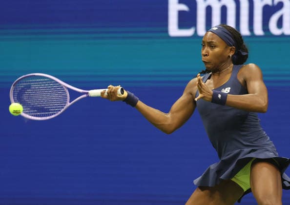 September 1, 2026, New York City, New York, USA: COCO GAUFF of USA during the match against Z. Sonmez of Turkey in the first round of Grand Slam tournament US Open. New York, USA. Gauff won 6:3, 6:4 New York City USA - ZUMAc278 20260901_zsp_c278_020 Copyright: xMarcinxCholewinskix
