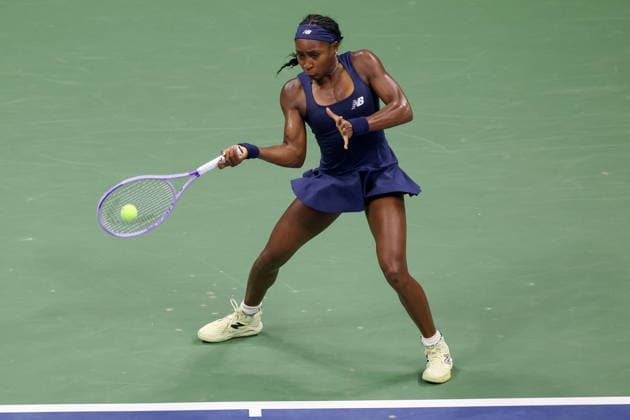 US Open tennis tournament - Day 3 Coco Gauff of the USA in action against Zeynep Sonmez of Turkey during their Women™s Singles round one mathc of the US Open Tennis Championships in Flushing Meadows, New York, USA, 01 September 2026. FLUSHING MEADOWS NEW YORK United States  Copyright: xBRIANxHIRSCHFELDx
