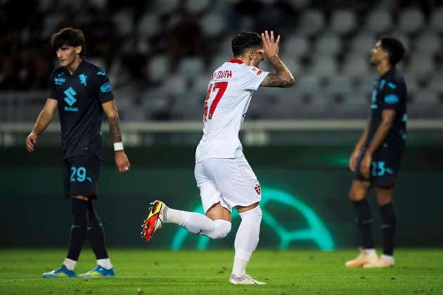 Torino FC v AC Monza - Coppa Italia Dany Mota of AC Monza celebrates after scoring a goal during the Coppa Italia football match between Torino FC and AC Monza. Turin Italy Copyright: xNicolòxCampox