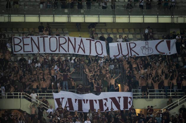 Torino FC v AC Monza - Coppa Italia Fans of Torino FC in sector Curva Maratona display a banner for Ivan Juric, head coach of AC Monza, during the Coppa Italia football match between Torino FC and AC Monza. Turin Italy Copyright: xNicolòxCampox