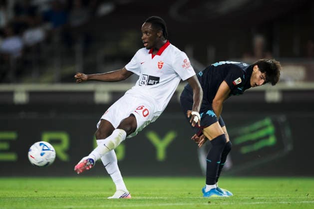 Torino FC v AC Monza - Coppa Italia Eddy Kouadio of AC Monza competes for the ball with Niccolo Fortini of Torino FC during the Coppa Italia football match between Torino FC and AC Monza. Turin Italy Copyright: xNicolòxCampox