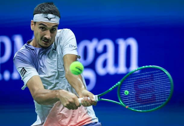 US Open tennis tournament - Day 3 Lorenzo Sonego of Italy in action against Alexander Zverev of Germany during the men s singles first round of the US Open Tennis Championships at the USTA Billie Jean King National Tennis Center in Flushing Meadows, New York, USA, 01 September 2026. The 2026 US Open tournament runs from 23 August to 13 September. FLUSHING MEADOWS NEW YORK United States  Copyright: xCRISTOBALxHERRERA-ULASHKEVICHx
