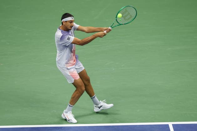 US Open tennis tournament - Day 3 Lorenzo Sonego of Italy in action against Alexander Zverev of Germany during their Men™s Singles round one match of the US Open Tennis Championships in Flushing Meadows, New York, USA, 01 September 2026. FLUSHING MEADOWS NEW YORK United States  Copyright: xBRIANxHIRSCHFELDx
