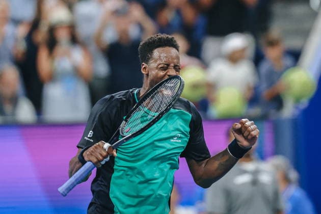 US Open tennis tournament - Day 3 Gael Monfils of France celebrates victory against Adolfo Daniel Vallejo of Paraguay during their Men™s Singles first round match at the US Open Tennis Championships at the USTA Billie Jean King National Tennis Center in Flushing Meadows, New York, USA, 01 September 2026. FLUSHING MEADOWS NEW YORK United States  Copyright: xOlgaxFedorovax