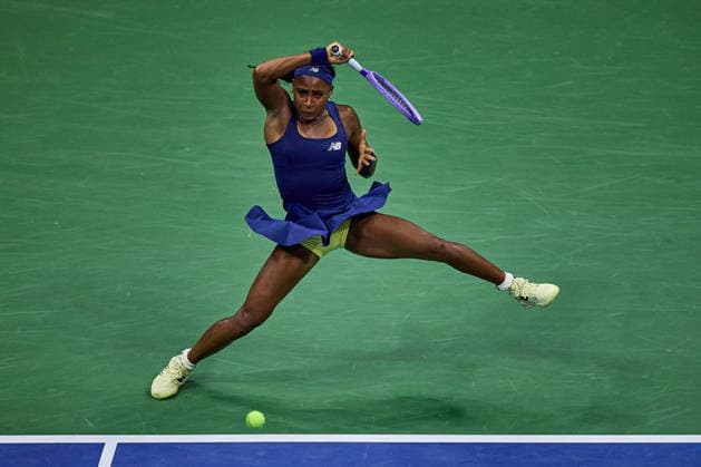 September 1, 2026, New York, New York, United States of America: Coco Gauff of United States returns with forehand during the 2026 US Open - Tennis Championships Tennis 2026: US Open - Tennis Championships: 1st RD: GAUFF 6:3 6:4 SONMEZ  - ZUMAs343 20260901_zsp_s343_130 Copyright: xMathiasxSchulzx